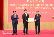 Tran Huy Tuan appointed Secretary of Ninh Binh Party Committee